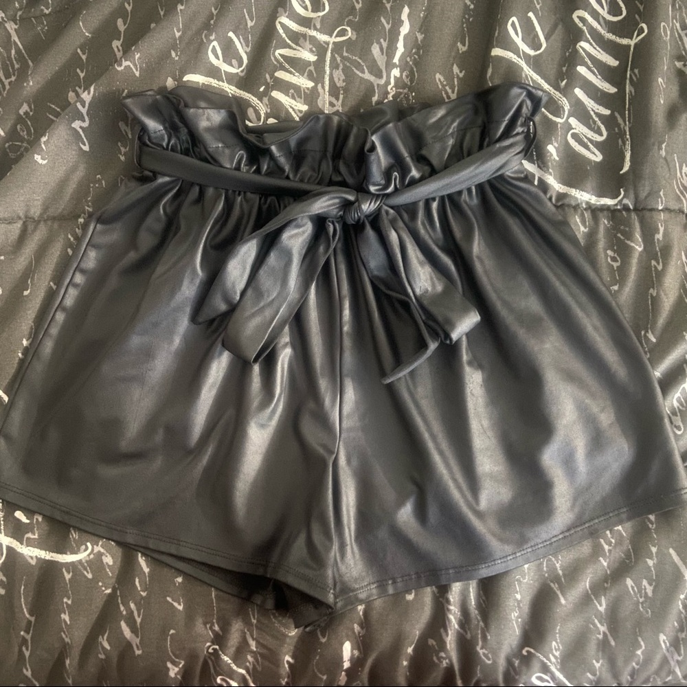 Pleather Shorts